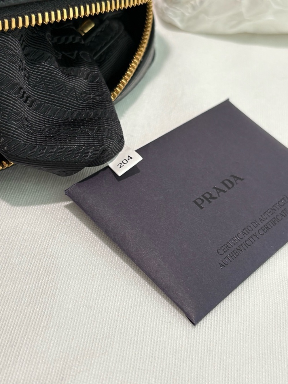 Authentic Prada black crossbody camera bag with cards - Picture 11 of 13